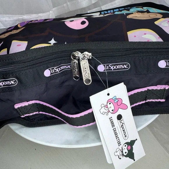 LeSportsac Sanrio Kuromi Travel Cube Organizer Bag - Picture 4 of 8